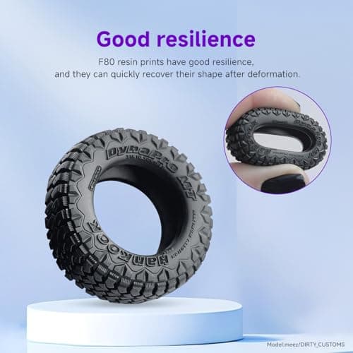 RESIONE Résine d'imprimante 3D, résine élastique F80 avec allongement élevé à la rupture haute résilience, résine photopolymère pour impression 3D LCD DLP MSLA(Noir 1000g)