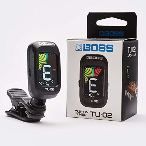 BOSS TU-02 Accordeur à pince compact, Un écran couleur lumineux avec réglage de l'angle de vue