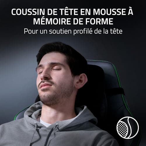 Razer Iskur V2 - Chaise de Jeu avec Support Lombaire adaptatif (Cuir synthétique de qualité EPU, Coussins en Mousse Haute densité, accoudoirs 4D, Courbe Lombaire entièrement réglable) Vert