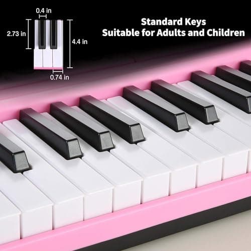 Hricane 61 touches clavier de Piano avec Microphone Piano Note autocollant alimentation support de musique électronique numérique clavier cadeau pour débutant garçons filles
