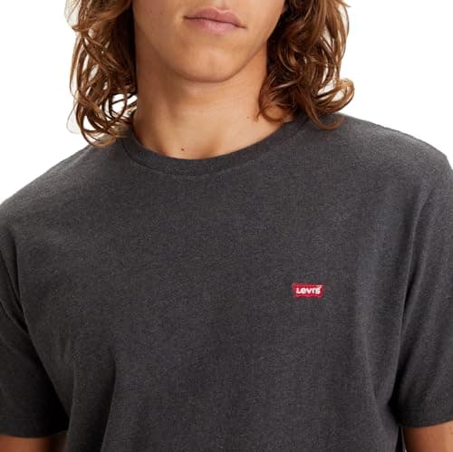 Levi's Ss Original Housemark Tee T-Shirt Homme, Dark Charcoal Heather Dkr, M