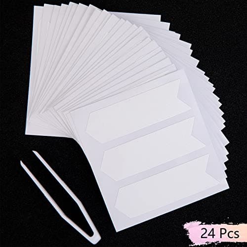 Pwsap Autocollants Ongles Français, Auto-Adhésifs Autocollants de Manucure Blanc, 24 Feuilles Autocollants Tips Guide Ongles Français Pour Manucure Décoration, Vagues, Lune, étoiles, formes d'amour