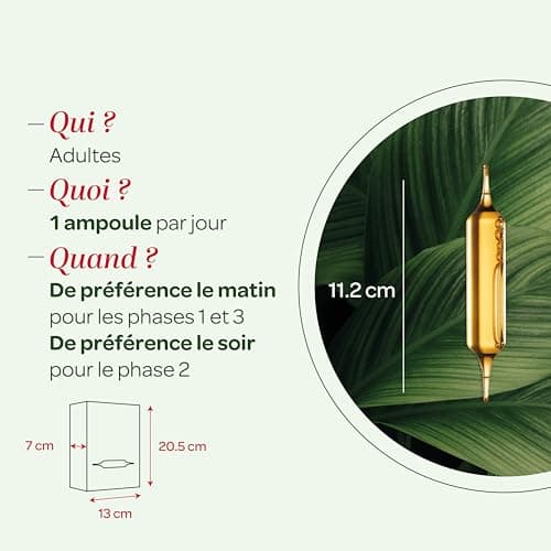 SUPERDIET-PROTOCOLE ANTI-STRESS BIO-3 phases : Résistance au stress, Sommeil paisible, Tonus & Énergie - 30 ampoules de 15 ml