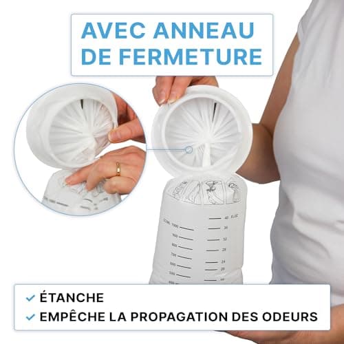 25x ARNOMED Sac à vomi, sacs à vomir en LDPE étanches aux liquides, sacs à vomir avec anneau anti-fuite, sacs à vomir 2000 ml, sac vomi, sac a vomi voiture, sac à vomi voiture enfant, sac vomi