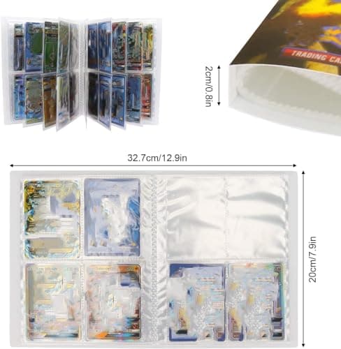 Porte Carte à Collectionner, Classeur Carte Pokemon, Album de Carte, Livre de Protection Cartes, 30 Pages Capacité de 240 Cartes