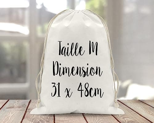 Sac à doudou/pochon/pochette avec lien prénom personnalisé en coton pour enfant 3 tailles disponibles et sac à dos en toile bio motif Arc en ciel rose vieux