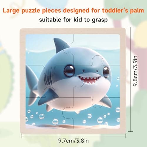 TUNJILOOL Puzzles Enfant 2 3 4 5 Ans, Lot de 8x6 Pièces Jouet Puzzle, Puzzle en Bois Jouet Montessori éducatif Préscolaire, Cadeaux pour Enfants Tout-Petits