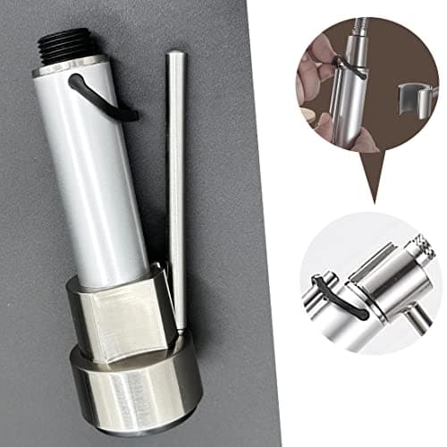 SkyPanda Robinet de cuisine de rechange G 1/2" avec buse de rechange universelle amovible 2 modes (embouts de douche argentés)