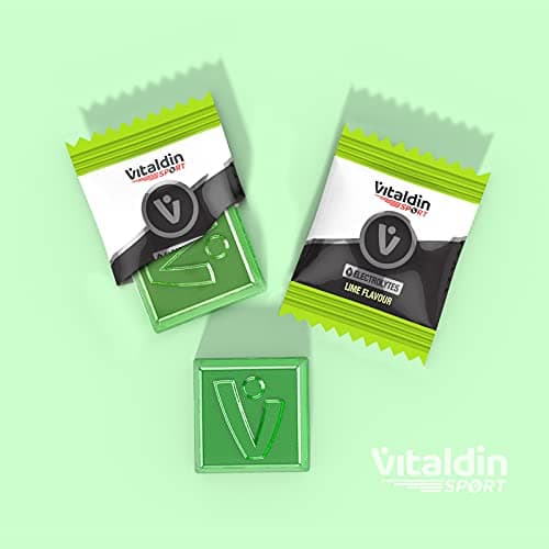 VITALDIN SPORT Power Gummies Electrolytes – Équilibre électrolytique –120 mg Sodium, 90 mg Potassium, 20 mg Magnésium par dose + Vitamine B6 – Doypack 30 Gommes – Bites Goût Citron Vert – Vegan