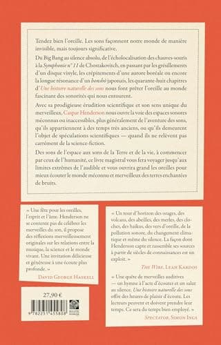 Une histoire naturelle des sons: Notes sur l'audible