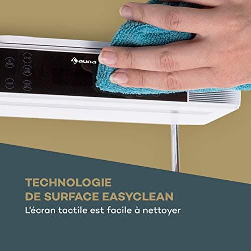 AUNA KR-140 - Radio de Cuisine encastrable, Bluetooth, Radio Dab+, 40 Stations programmables, 2x3W RMS, Écran Tactile, Mains-Libres, Éclairage LED, Minuterie de Cuisson - Blanc