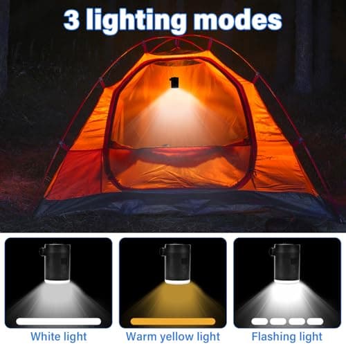 ALFFREUDE Pompe a Air Électrique avec Lumière LED, Gonfleur Electrique avec 3 Buses, Gonfleur Matelas Gonflable 4000mAh, Pompe électrique Portable, Mini Pompe a Air pour bouée,lit Jouet Piscine