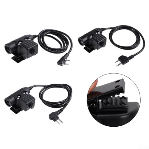 RANRAO Casque radio PTT, U94 Adaptateur PTT Push To Talk pour talkie-walkie pour BaoFeng UV-5R pour Kenwood pour Z – Tactique (pour Motorola B), 1511477994