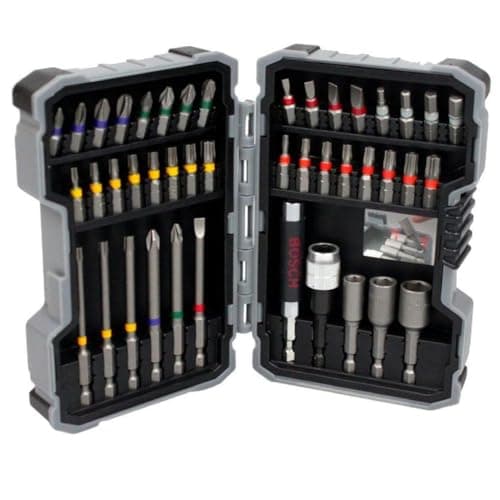 Bosch Professional 43 pièces Coffrets d'embouts de vissage Extra Hard (PH, PZ, SL, T, TH-Bit, Accessoires Perforateurs et Visseuses)