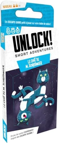 Lot 3 Unlock Short Adventures, Version française Red Mask + Meurtre à Birmingham + Le Chat De M. Schrödinger + 1 Décapsuleur Blumie (Meurtre + Chat + Mask)