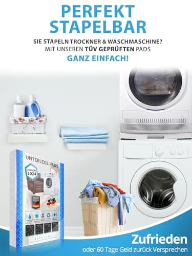 4 PIÈCES de Machines à Laver Coussinets de sous-Couche XXL Coussinets en Caoutchouc Amortisseur Anti-Vibrations Support sécurisé pour Meubles et armoires de sécheuse comme Tapis de laveuse