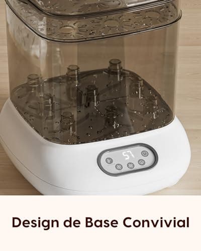 Stérilisateur et Sécheur pour Biberons, Tétines, Pièces de Tire-lait, Jouets de Dentition - Élimine 99,9% des Germes, Reste Stérile et Sèche Pendant 24 Heures, Essentiels pour Nouveau-nés, Bébé