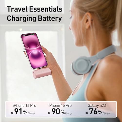 iWALK Batterie Externe 4500mAh[USB-C Version][Compatible avec iPhone 16 Série], Power Bank Mini 20W PD Charge Rapide, Petit Chargeur Externe Compatible avec iPhone 16 Pro Max/16 Pro/15 Plus/15/Android