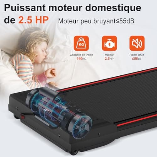 Sperax Tapis de Marche, Tapis de Course, Walking Pad Silencieux Exercice à Domicile et au Bureau