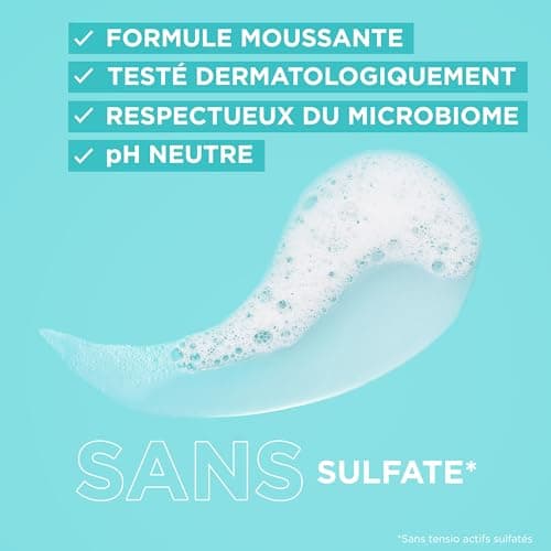 GARNIER Skin Active - Gel Nettoyant Apaisant - pH Neutre - Élimine Maquillage & Impuretés - Hydrate & Repulpe - Enrichi En Aloe Vera, Glycérine & Acide Hyaluronique - Vegan & Cruelty Free - 250 ml
