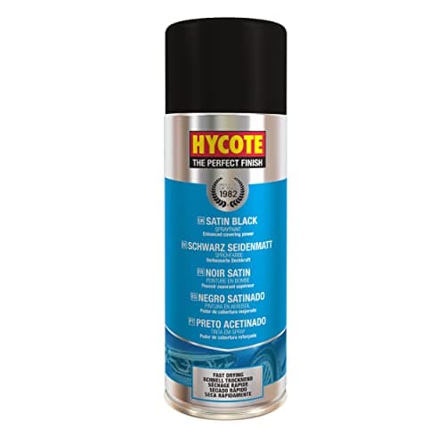 Hycote Peinture en Aérosol Noir Satiné, 400 ml