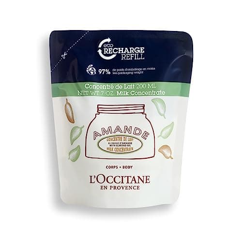 L'Occitane - Eco-Recharge Concentré de Lait Corps Amande - 200 ml - Fabriqué en France