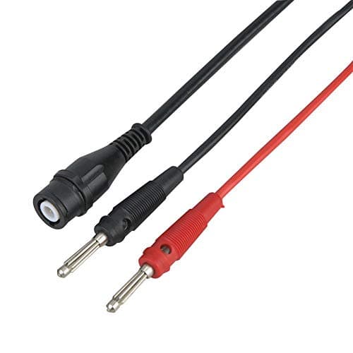 Walfront BNC mâle Q9 vers câble coaxial à fiche banane double câble de test d'oscilloscope câble de sonde de test du connecteur 120cm