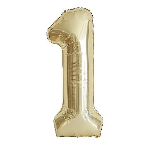 Vthoviwa 40pouces Ballon Chiffre Anniversaire 1 Platine, 0123456789,10-19,20-25,30,40,50,60,70,80,90 Ballon Numero 1 an Deco Birthday, Balloon 1 Ballon Party Deco Soutenir l'hélium