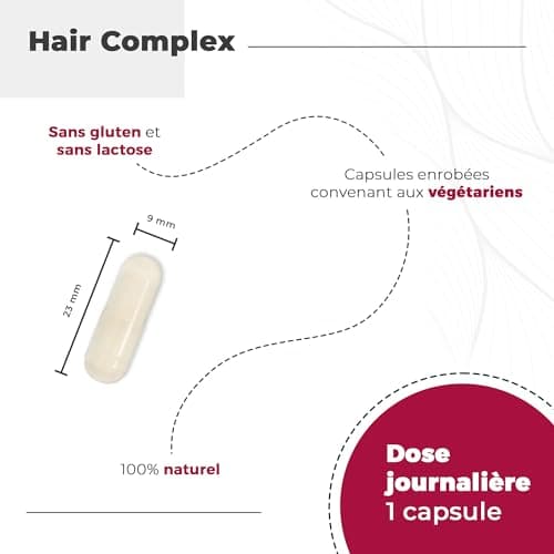 POUSSE CHEVEUX Très Rapide - Anti-Chute + Vitamine Cheveux - [PRIX 2022] Biotine + Zinc + L-Cystine - Cure Croissance & Fortification - Femme et Homme - Haute Dose Biotine - 90 Gélules - Nutralie