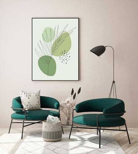 DLKAJFK Lot de 3 posters d'art abstrait moderne - Style bohème - Plante esthétique - Sans cadre (poster 08, 3 pièces - 60 x 90 cm)