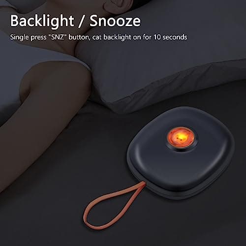 Asixxsix Réveil Vibrant, 3 Niveaux de Vibration Réglables Affichage LED Réveil Numérique Creative Portable 2 Ensembles de Réveil Lit Shaker Réveil pour étudiants Enfants