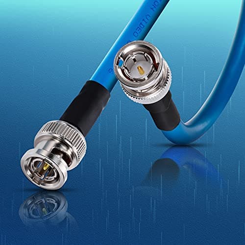 Bingfu Câble Vidéo SDI Numérique 6G 3G HD BNC Mâle vers Mâle 75 Ohm Cordon Câble Coaxial Belden 1694A 30cm / 11.81inch pour Caméras et équipements Vidéo, Prend en Charge HD-SDI 3G-SDI 1080P 4K-UHD