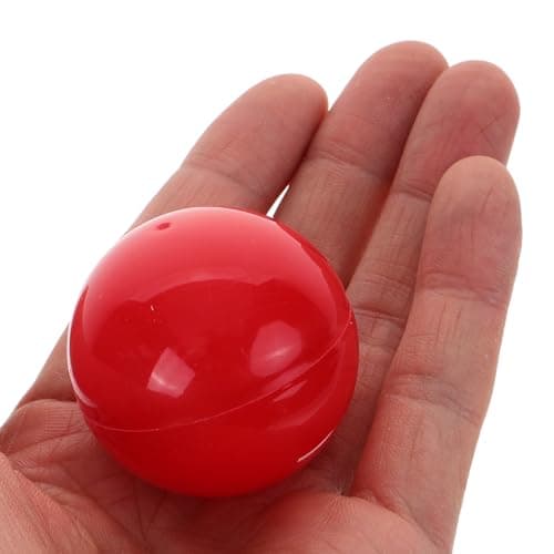Vaguelly Lot de 25 balles de bingo Balles de loterie ouvertes 40 mm Balles de table Balles de pong en plastique vides pour loteries de bingo jeu de divertissement