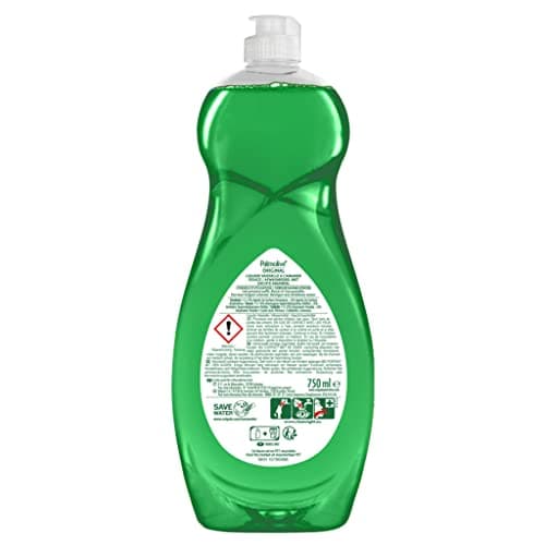 PALMOLIVE - Liquide Vaisselle Palmolive Original à l'Amande Douce - Respectueux de la Peau - Produit Dégraissant Pour une Vaisselle Étincelante - Flacon 750 ml
