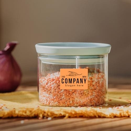 YIKIADA Lot de 300 étiquettes thermiques orange - En vinyle - 30 x 40 mm - Autocollants rectangulaires étanches - Compatibles avec M110/M220