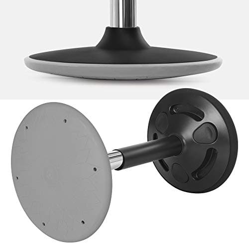 SONGMICS Tabouret Dynamique, Tabouret Assis Debout, Siège de Travail Rotatif à 360°, Ergonomique, Hauteur réglable 50-65 cm, Montage Simple, Noir OSC04BK