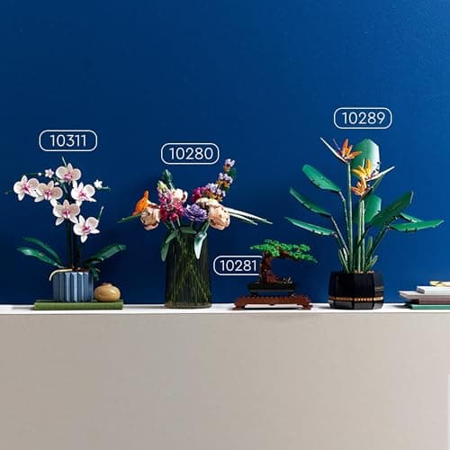 LEGO Icons L’Orchidée - Plantes ou Fleurs Artificielles d'Intérieur pour Décoration de Maison, Loisirs Créatifs pour Adultes, Collection Botanique 10311