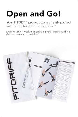 Fitgriff® Sangle de Tirage Musculation - Lifting Straps pour Fitness, Levage, Gym - Accessoires Salle de Sport (Original Black, Standard (Plus de 16cm de Poignet))