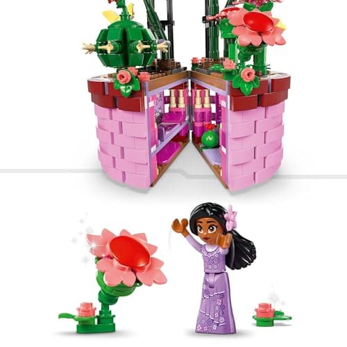 LEGO ǀ Disney Encanto Le Pot de Fleurs d’Isabela, Jouet Orchidée à Construire pour les Enfants, Mini-poupée du Personnage Facilement Identifiable du Film, Cadeau pour Filles et Garçons Dès 9 Ans 43237