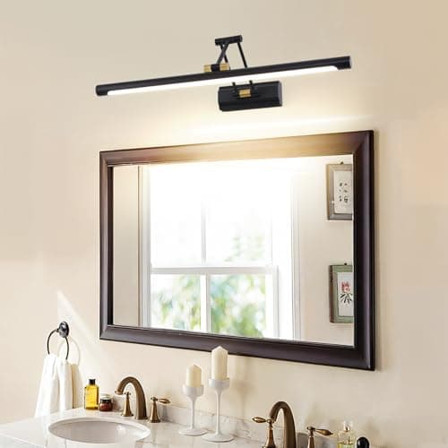 TYhogar Applique murale LED Lampe de salle de bain 12W 57CM Lumière picturale Lampe de salle de bain Éclairage intérieur Lampe de vestiaire Peinture à l'huile Lumière de maquillage 4000K IP44