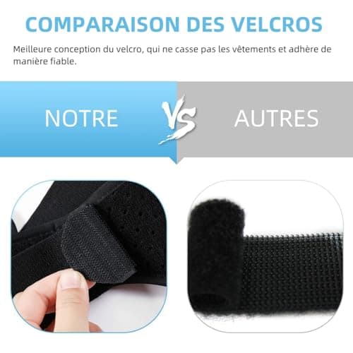 Tenbon Ceinture herniaire pour homme et femme Ceinture herniaire réglable flexible Soutien herniaire Soulagement de la douleur avec 2 coussinets de compression amovibles Hernie gauche et droite (M)
