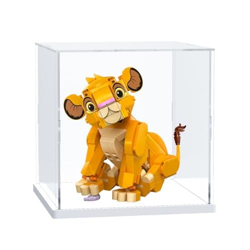 Nynelly Vitrine Acrylique Transparente pour Collection Figurine, Assembler Boîte Présentoir Rangement De Vitrine Antipoussière pour Action Pop Figures Jouets De Collection, 15x15x15cm,Blanc