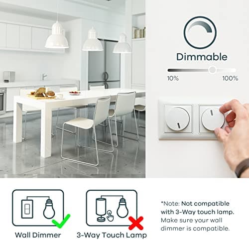 Linkind Ampoule LED Dimmable E14 Forme Bougie, 5W Équivalent à 40W, Blanc Froid 5000K, 470lm, Ampoule Bougie B35 avec Petit Culot à Vis, Lampe Intensité Variable 220-240V, Lot de 6