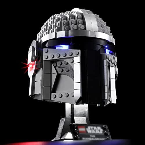 BRIKSMAX Kit d’éclairage à LED pour Lego Le Casque du Mandalorien - Compatible with Lego 75328 Blocs de Construction Modèle- Pas inclure l’Ensemble Lego