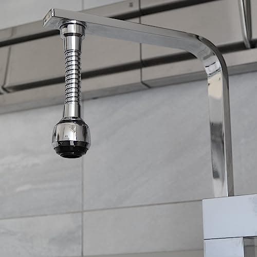 Siroflex 2510/S brise jet flexible en laiton Milady Made in Italy | Aérateur douchette chromé noir | Aérateur robinets cuisine| Robinetterie de cuisine