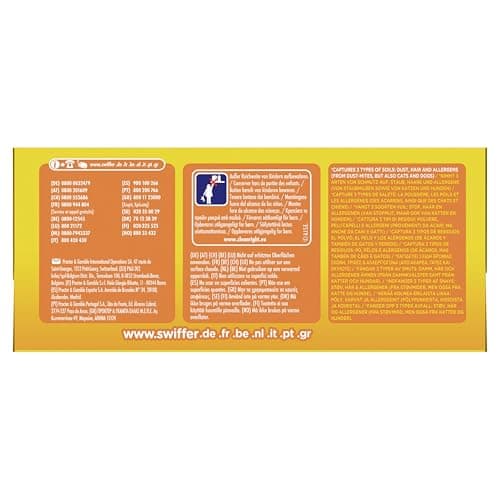 Swiffer Duster Kit, 1 Plumeau + 15 Recharges, Plumeau Poussière, Attrape Et Retient Jusqu’À 3 Fois Plus De Cheveux Et Poussière Qu’Un Plumeau Ordinaire