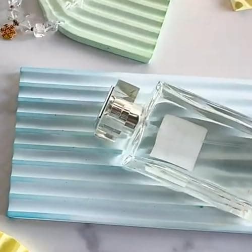 Pont arc-en-ciel Moule plat ovale en Silicone Paquet de 2 Moule Plateau En Résine Silicone forme Irrégulière DIY Moule Resine epoxy Plateau Convient aux petits Ornements