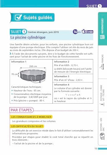 Maxi-Annales ABC du Brevet 2025 - Toutes les matières 3e : Maths - Français - Histoire-Géographie EMC (Enseignement Moral et Civique) - Physique-Chimie - SVT - Technologie - Oral - Sujets et corrigés