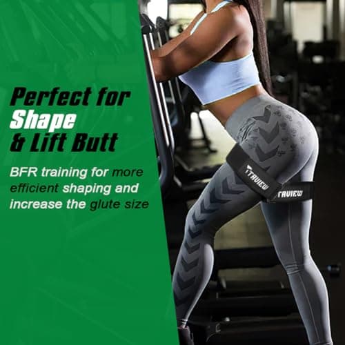 TAVIEW Bandes d'occlusion pour Femmes, renforcement des Fesses et des Hanches, Bandes de Restriction du Flux sanguin, Paquets BFR, Meilleures Bandes de résistance en Tissu pour l'entraînement des