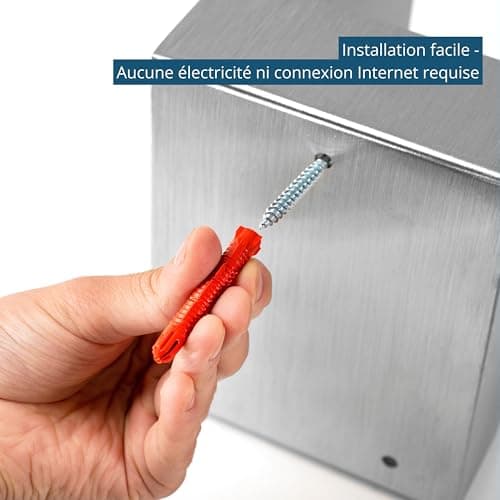 masunt Boîte à Clés Sécurisée 1140 E Code | Attribution de Code à Distance par Internet | Boîte de sécurité en Acier Inoxydable AISI 316 | Antivol | Résistant aux intempéries